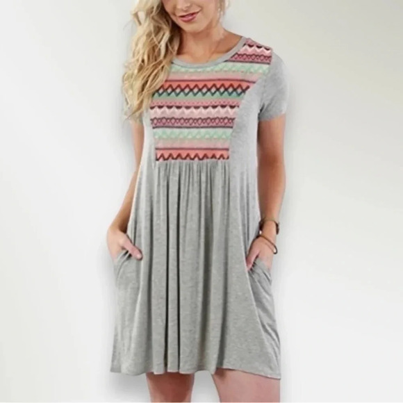 Myobe Short Sleeve T Shirt Dress With Pockets Never Worn And in Great‎ Co… - Picture 3 of 3